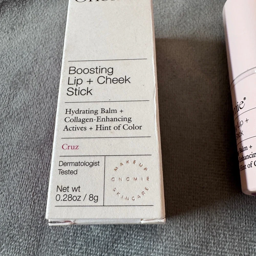 Onomie Boosting Lip + Cheek Stick 8g Cruz Berry Hydrating Glow Minimalist